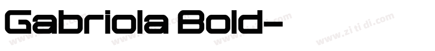 Gabriola Bold字体转换
